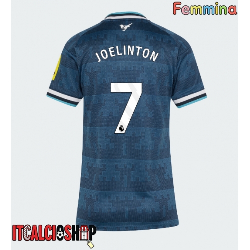 Newcastle United Joelinton #7 Seconda Maglia Femmina 2026-27 Manica Corta